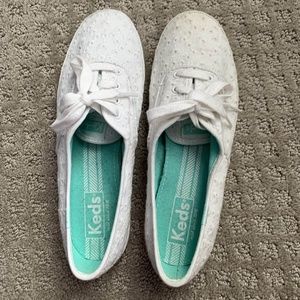 White Eyelet Keds Champion Originals